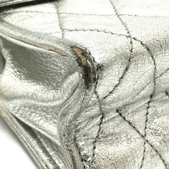 Authentic CHANEL Quilted Matelasse Fringe Chain Po - Picture 5 of 11